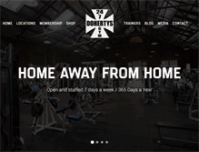 Tablet Screenshot of dohertysgym.com